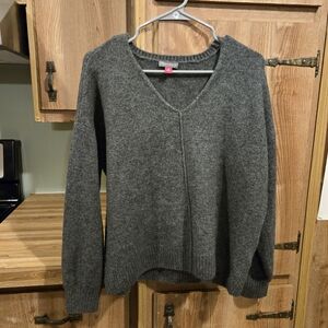 Vince Camuto Charcoal V-Neck Sweater